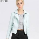 Women's Leather Short PU Jacket Paragraph Autumn Bubble Women PU Leather Folder Jacket