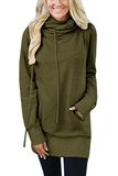 Fashion Long Fleece Hoodies and Sweatshirts for Women