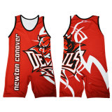 Custom Dry Fit Sublimated Printed Wrestling Singlet with Fast Delivery