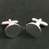 Silver Cuff Links with Custom Logo