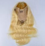 Blonde Human Hair Front Lace Wig with Baby Hair (Body Wave)