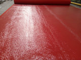 100% New Material Polyester Plain Red Carpet with Film Coated