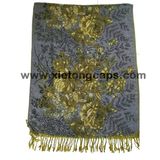 2018 Ladies Gray Fashion Style Jacquard Scarf