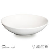 Solid Matte White Ceramic Soup Bowl