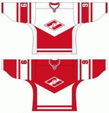 Customized Kontinental Hockey League Spartak Moscow Hockey Jersey