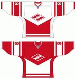 Customized Kontinental Hockey League Spartak Moscow Hockey Jersey