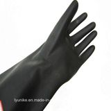 Black Rubber Oil Resistant Anti Cut Industrial Working Gloves