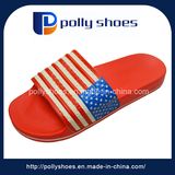 Factory Men Slipper EVA Red Sandal No Slip Outdoor Logo Strap Slipper