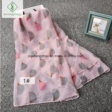 Western Design Hedgehog Printed Shawl Lady Fashion Viscose Scarf