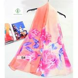 Hot Sale 110*180cm Newest Chiffon Printed Shawl Fashion Lady Scarf