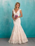 Grateful Mermaid Lace Cap Sleeve Wedding Bridal Dresses