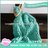 Carpet Crochet China Polyester Acrylic Hand Knit Blanket