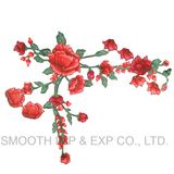 Wholesale Fashion Cheap Flower Dress Iron on Embroidery Rose Patches