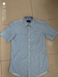 100%Cotton Print Woven Short Sleeve Men Shirts