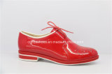 Bright Red Derby Ladies Comfort Casual Fashion Shoes