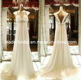 Cap Sleeves Wedding Gowns Jeweled Empire Maternity Bridal Wedding Dress M1442