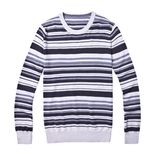 Classical Striped Wool Acrylic Knit Man Sweater