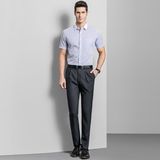 Easy Care Straight Mens Wedding Trousers Business Formal Men Dress Pants Black