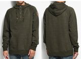 Dravus Baker Green Henley Men's Sport Hoodies