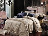 Taihu Snow Silk Luxury Yarn Dyed Jacquard Silk Bedding Set