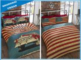 Reversible American Image Printed Polyester Duvet Cover Bedding Set