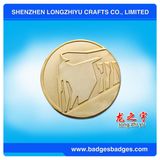 Antique Gold Plated Metal Challenge Coin From China