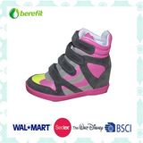 Children's Casual Shoes with Nubuck Upper and Hook & Loop