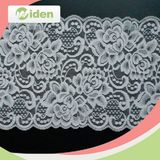 1.5cm White Swiss Flower Design Stretch Lace