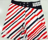 Oeko-Tex Flat Waist Polyester Striped Men Board Short Swimwear