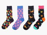 Custom Fashion Knee High Jacquard Cotton Unisex Sock