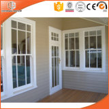 Aluminum Clading Solid Wood Double Hung Window, Hollow Glass Low-E Coating Fixed/Outward Opening Window