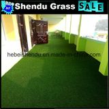 Cheap Artificial Grass Carpet 23mm Brown+Green Color