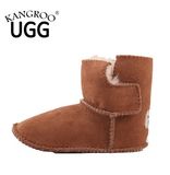 Unisex Twin Face Sheepskin Kids Boys Girls Winter Booties