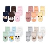 Anti-Slip Grip Soles Cozy Cartoon Cotton Baby Socks