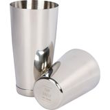 Stainless Boston Cocktail Shaker Bartender Silver