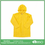 High Quality Yellow Color Raincoat for Childrens