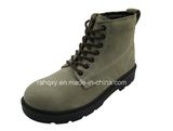 Full Suede Upper MID-Cut Safety Shoes (HQ06009)