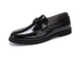 Italian Mens Leather Black Dress Shoes for Business Office