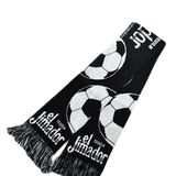 High Quality Jacquard Football Scarf, Cheap Black Scarf (JRI047)