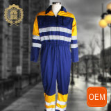 OEM Traffic Safety Cleaning Service Uniform, Orange and Blue Mining Uniforms with Reflective Tap