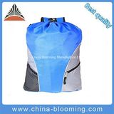 Promotional Blue Nylon Drawstring Swimming Gymsack Shoe Bag