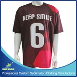 Custom Designed Full Sublimation Team Sports Jerseys with Sponsors' Logos