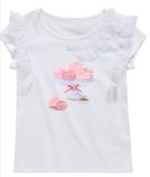 Girl's Fashion Cotton Fabric T-Shirt in Summer