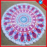 Custom Printed Microfiber Round Beach Towel