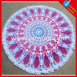 Custom Printed Microfiber Round Beach Towel