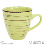 Antiqute Green with Brush Ceramic Mug