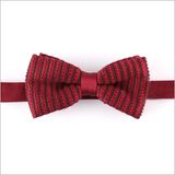 Men's Fashionable 100% Polyester Knitted Bow Tie (YWZJ87)