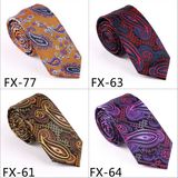 New Design Fashionable Novelty Paisley Necktie (Fx-77)