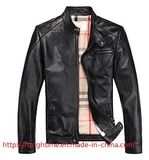 Men's Clothing 100%PU Woven Washing Jacket with Collarstand (RTJ14004)