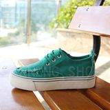 Women Shoes Lady Rubber Outsole Canvas Shoes (SNC-02073)